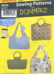 4670 EASY HANDLED BAGS PURSES IN SIZES PATTERN